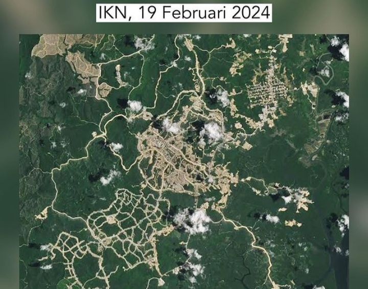NASA Perlihatkan Transformasi Pembangunan IKN Kalimantan melalui Satelit