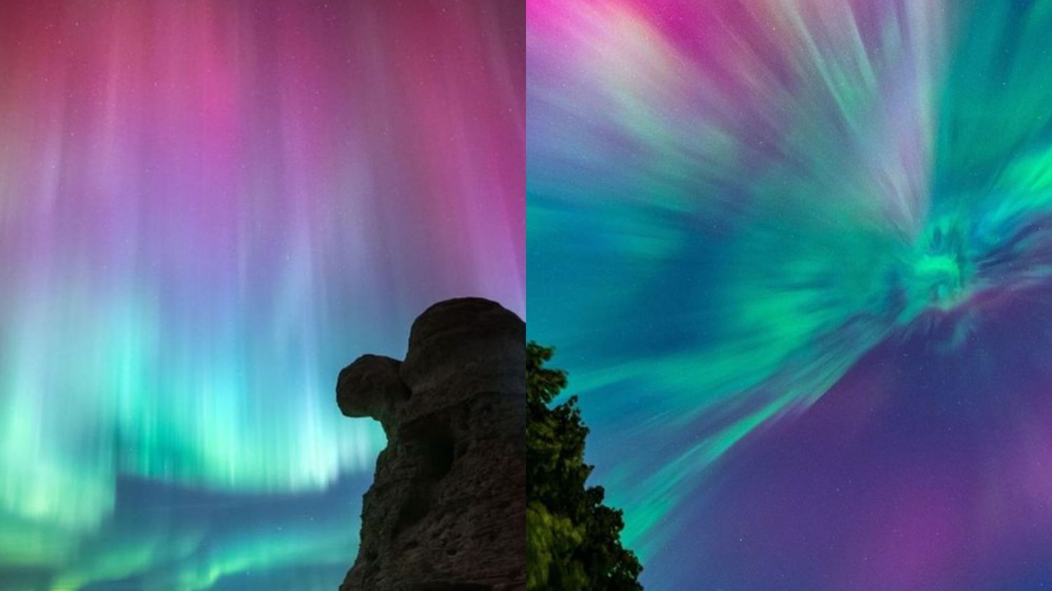 Momen Fotografer Abadikan Aurora Pasca Badai Geomagnetik di Amerika Serikat