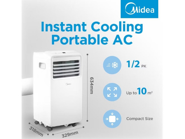 Harga dan Spesifikasi AC Portable Midea MPHA-05CRN7