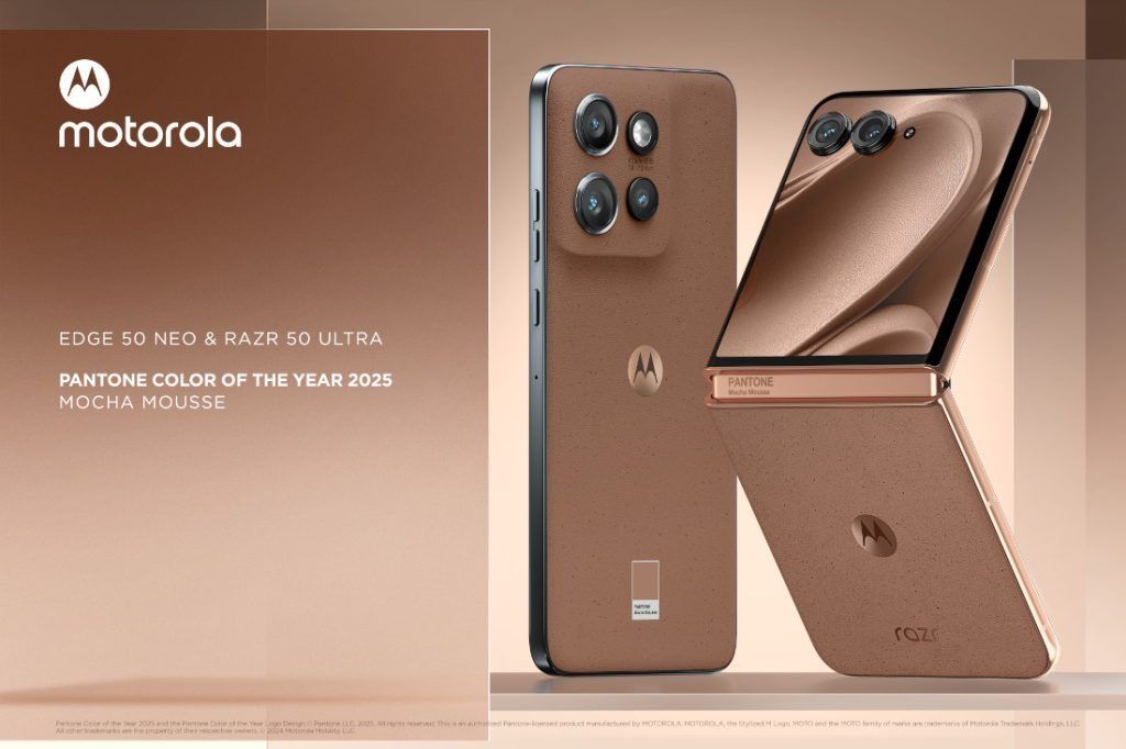 Motorola Luncurkan Varian Mocha Mousse untuk Razr 50 Ultra dan Edge 50 Neo, Apa Keistimewaannya?