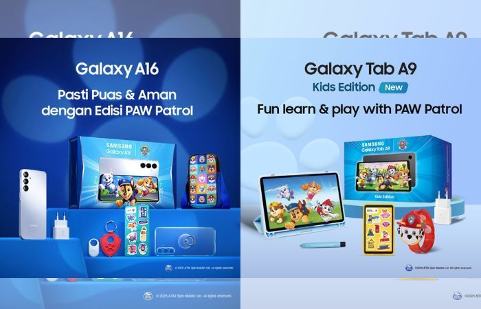 Samsung Hadirkan Paket Spesial Galaxy A16 dan Galaxy Tab A9 dengan Aksesori Eksklusif PAW Patrol
