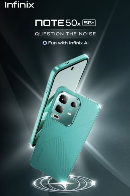 Infinix Note 50x 5G Hadir dengan Layar 120Hz, Dimensity 7300, dan Baterai 5500mAh dengan Harga 2 Jutaan