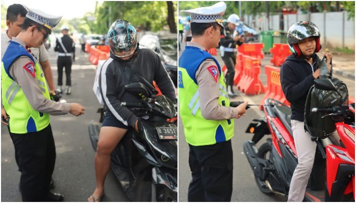 Satlantas Polres Metro Tangerang Kota Amankan 81 Motor karena Pakai Knalpot Brong