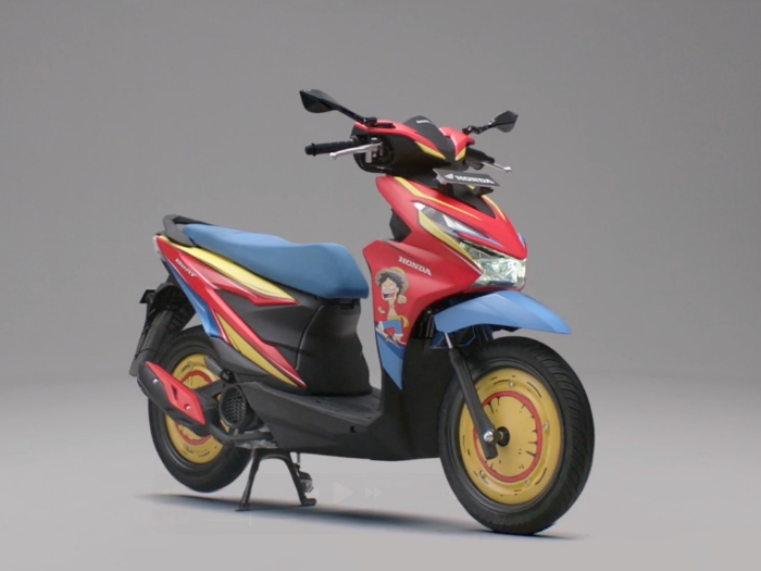 Honda Beat Kolaborasi dengan One Piece: Ini 5 Motor Desain Ikonik Kru Topi Jerami
