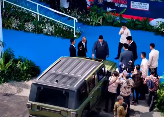 Presiden Prabowo Luncurkan MV3 EV ‘Pandu’, Kendaraan Taktis Listrik Buatan Pindad
