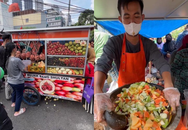 Mencicipi Rujak Bang Shultan, Rujak Viral yang Mesti Antre Sampai 4 Jam!