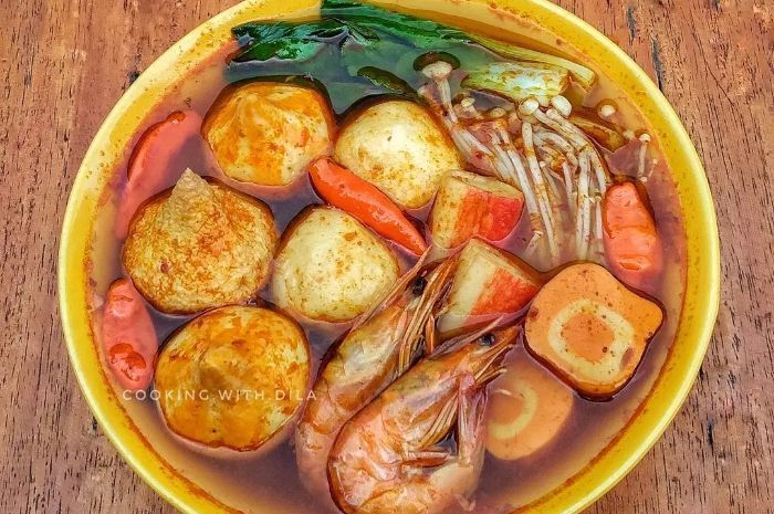 Resep Tomyam Suki Sederhana ala Rumahan, Kuahnya Pedas Segar!