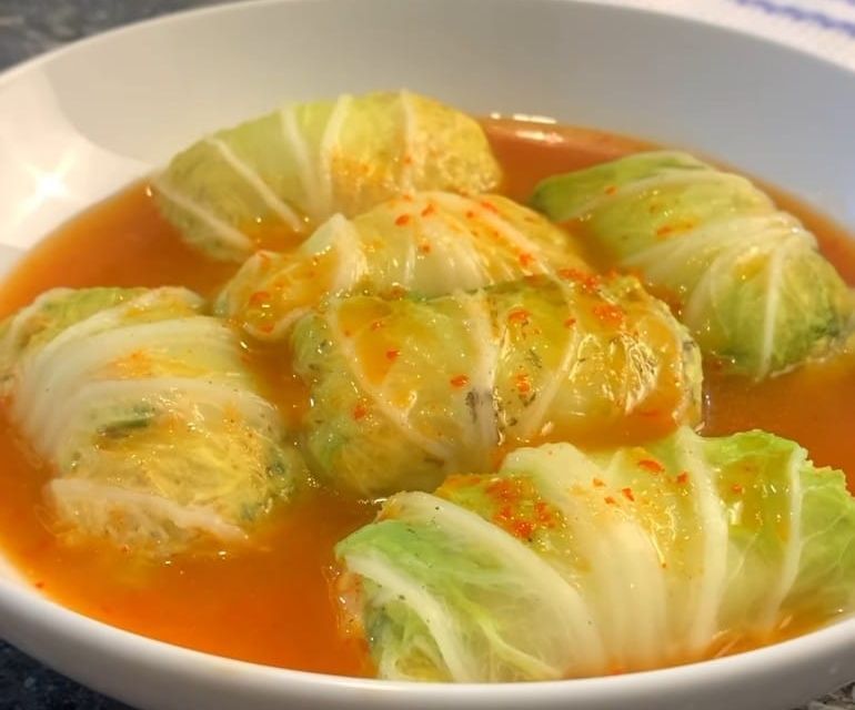 Sawi Gulung Isi Ayam, Resep Masakan Diet Simpel dan Lezat