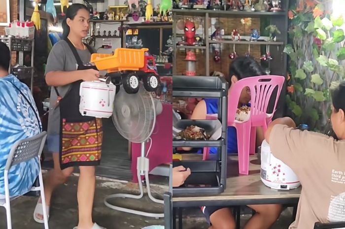 Bukan Piring, Restoran di Thailand Ini Sajikan Makanan dengan Wadah Nyeleneh hingga Viral