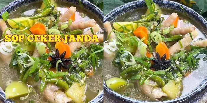Resep Sop Ceker Ayam Janda, Menu yang Bikin Ngiler Waktu Musim Hujan
