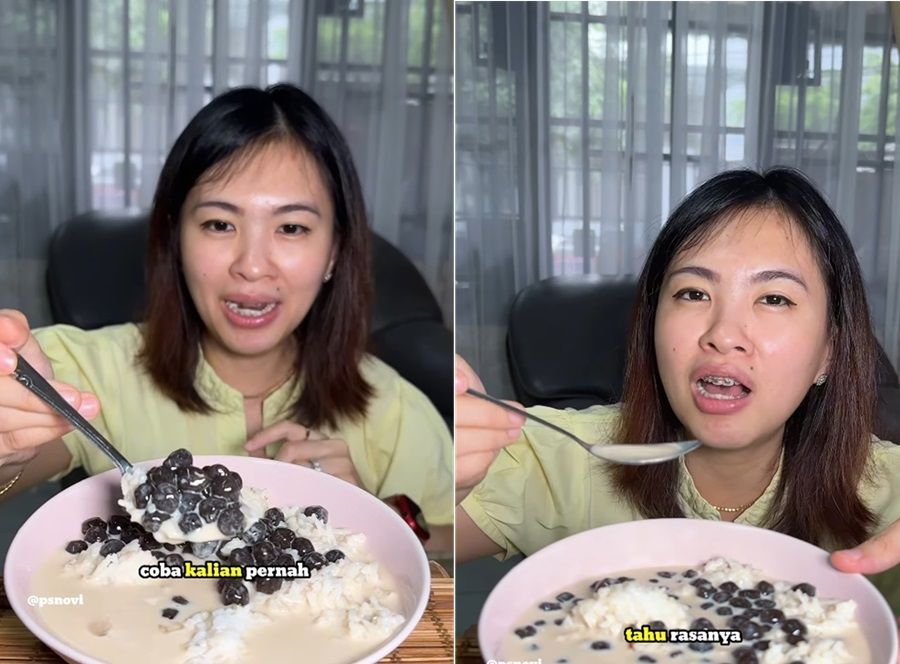 Atasi Cuaca Panas, Orang di China Makan Nasi Pakai Iced Bubble Tea: Mau Coba?