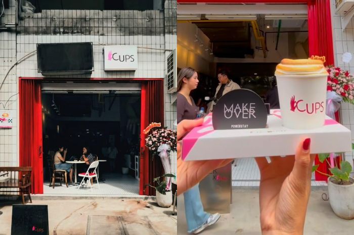 Cups Coffee Shop x Make Over, Kolaborasi Unik yang Bikin Ngopi Makin Glamor di Blok M