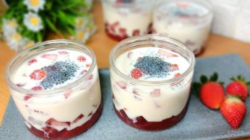 Resep Creamy Strawberry Sago, Minuman Manis dan Lezat untuk Takjil