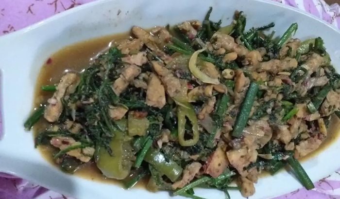 Tumis Sayur Pakis Pete Kecombrang Ala Warung Nasi Teh Iin Pangandaran