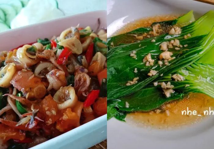 Resep Cumi Cabe Ijo dan Sayur Pakcoy, Menu Makan Siang Anti Ribet!