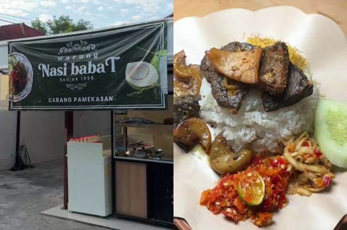 Cuma 20 Ribu! Warung Legendaris di Pamekasan Punya Menu Andalan Nasi Babat Porsi Lengkap