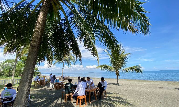 Cantiknya Pantai Salopi di Pinrang, Dipenuhi Pohon Kelapa dengan Pemandangan Memukau