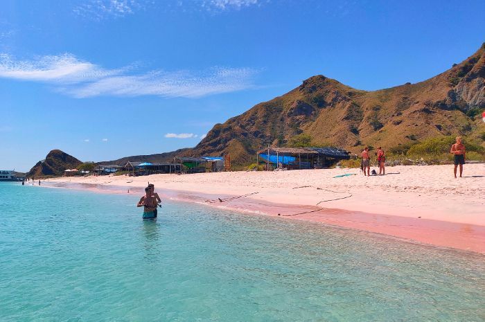 Menikmati Keindahan Pink Beach di Labuan Bajo NTT, Hanya Ada 7 di Dunia