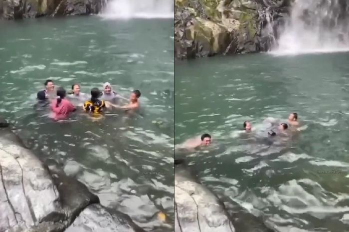 Ngeri! Detik-detik 2 Remaja Putri Tewas Tenggelam di Air Terjun Jami Maros saat Berenang