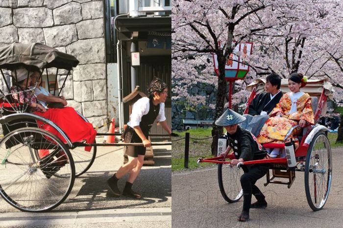 6 Fakta Menarik Jinrikisha, Becak Tradisional Jepang Bertenaga Manusia