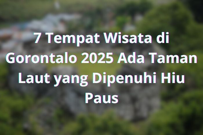 7 Tempat Wisata di Gorontalo 2025: Ada Taman Laut yang Dipenuhi Hiu Paus