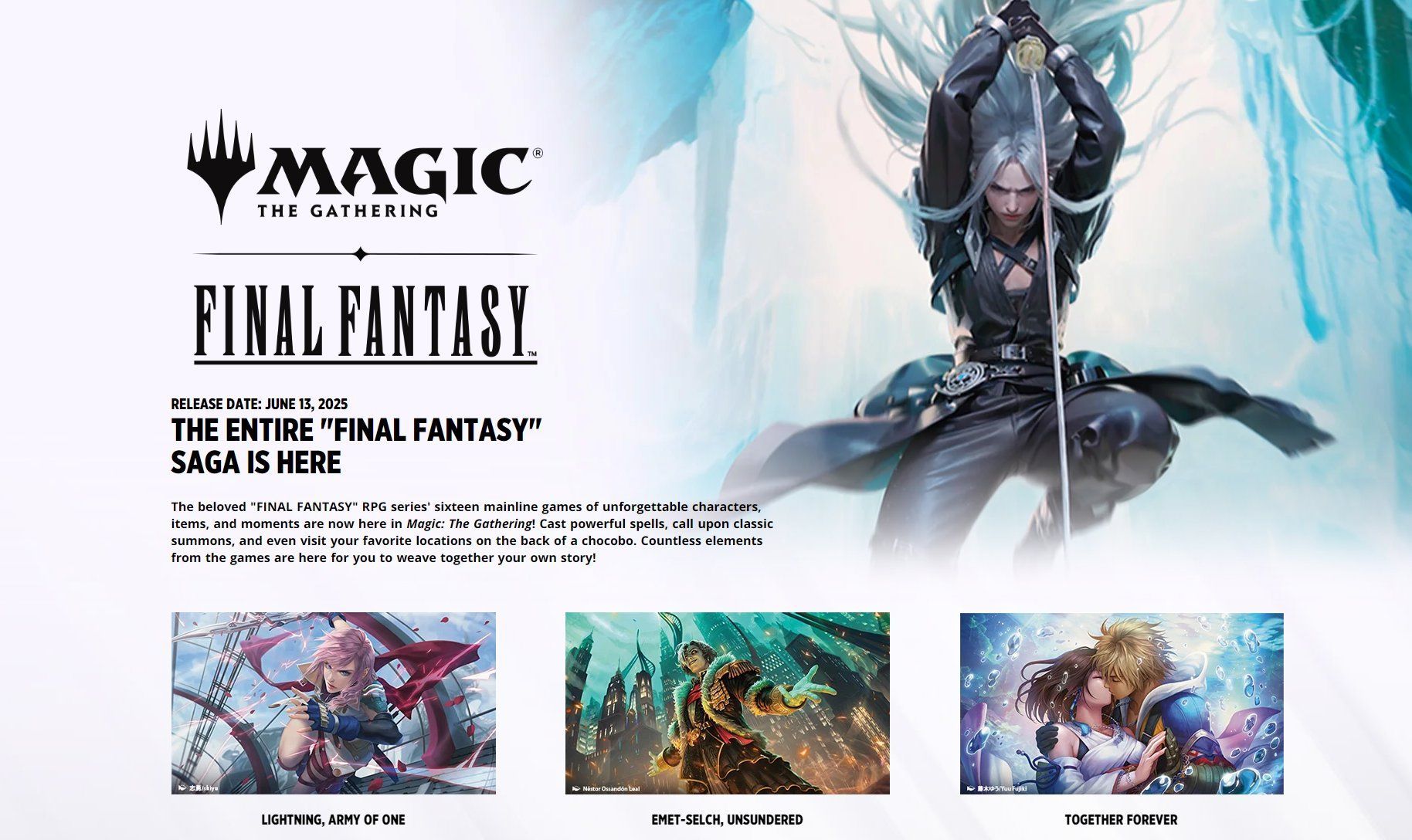 Magic: The Gathering dan Final Fantasy Kolaborasi Siap Hadir di Standard pada 2025