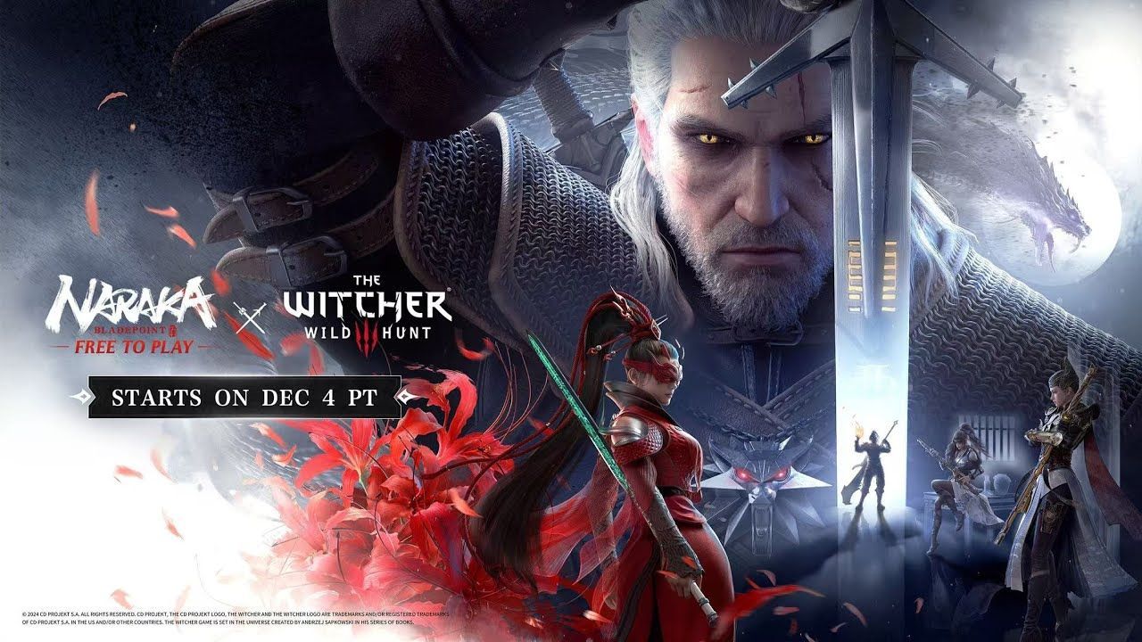 Naraka: Bladepoint Kolaborasi dengan The Witcher 3, Hadirkan Geralt of Rivia dan Kosmetik Eksklusif
