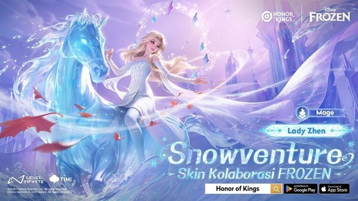 Jalin Kerja Sama dengan Frozen, Game Mobile Honor of Kings Bakal Rilis Skin Spesial!