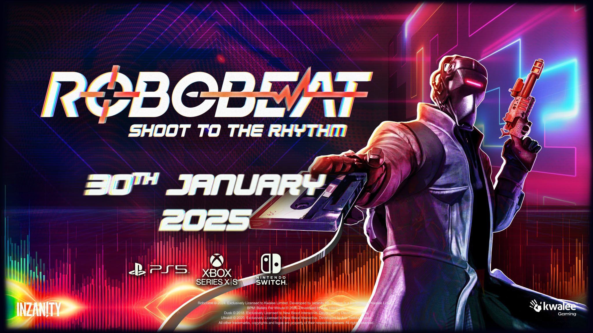 Nikmati Petualangan ROBOBEAT, Game Rhythm FPS yang Hadir di PS5, Xbox Series, dan Switch pada 30 Januari!