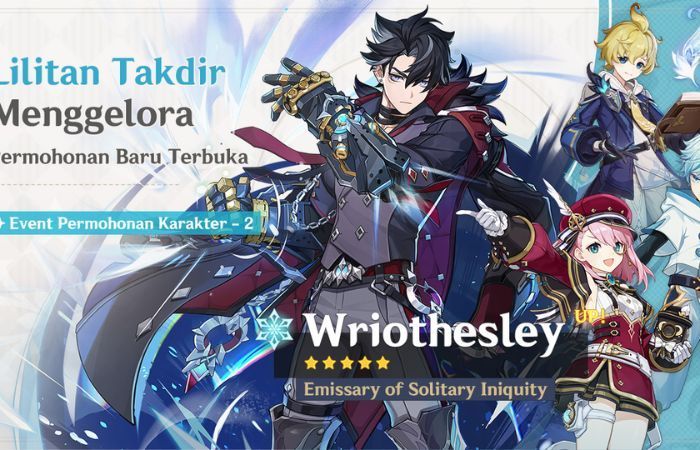 Rekomendasi Build Wriothesley Genshin Impact 2025