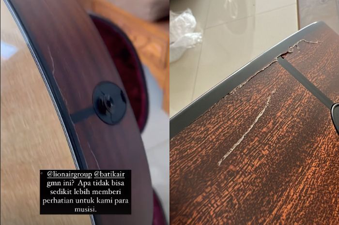 Waduh, Gitar Puluhan Juta Soegi Bornean Pecah Diduga Dibanting Petugas Bagasi Pesawat di Bandara