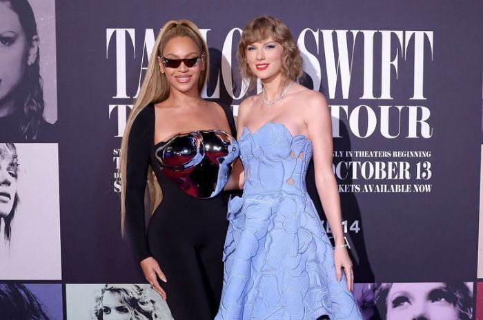 Beyonce Hadir Beri Kejutan di Premiere Film Konser 'The Eras Tour', Taylor Swift: Ini Seperti Dongeng