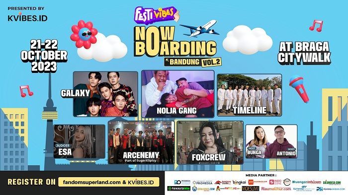 Festivibes Now Boarding By KVIBES.ID Kembali Hadir di Bandung dengan Tema Maskapai Penerbangan, Gratis!