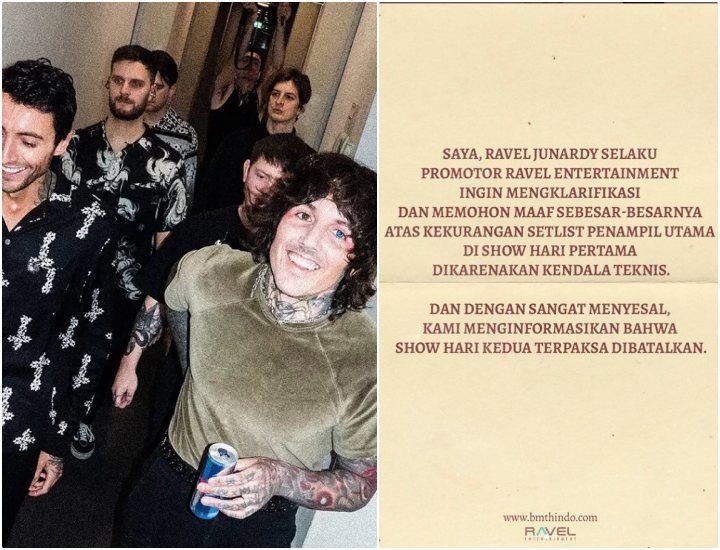 Konser BMTH Day 2 Resmi Dibatalkan, Ini Kata Pihak Promotor