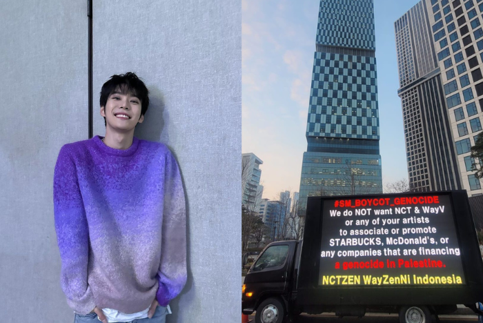 Imbas Kampanye Amal MCD Doyoung NCT, Fans Indonesia Protes Kirim Truk LED Ke Depan Gedung SM