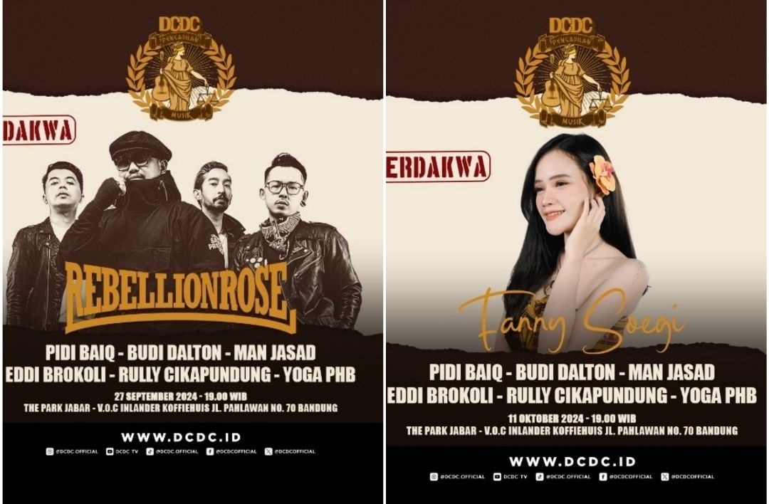 Rebellion Rose dan Fanny Soegi Siap 'Diadili' di DCDC Pengadilan Musik