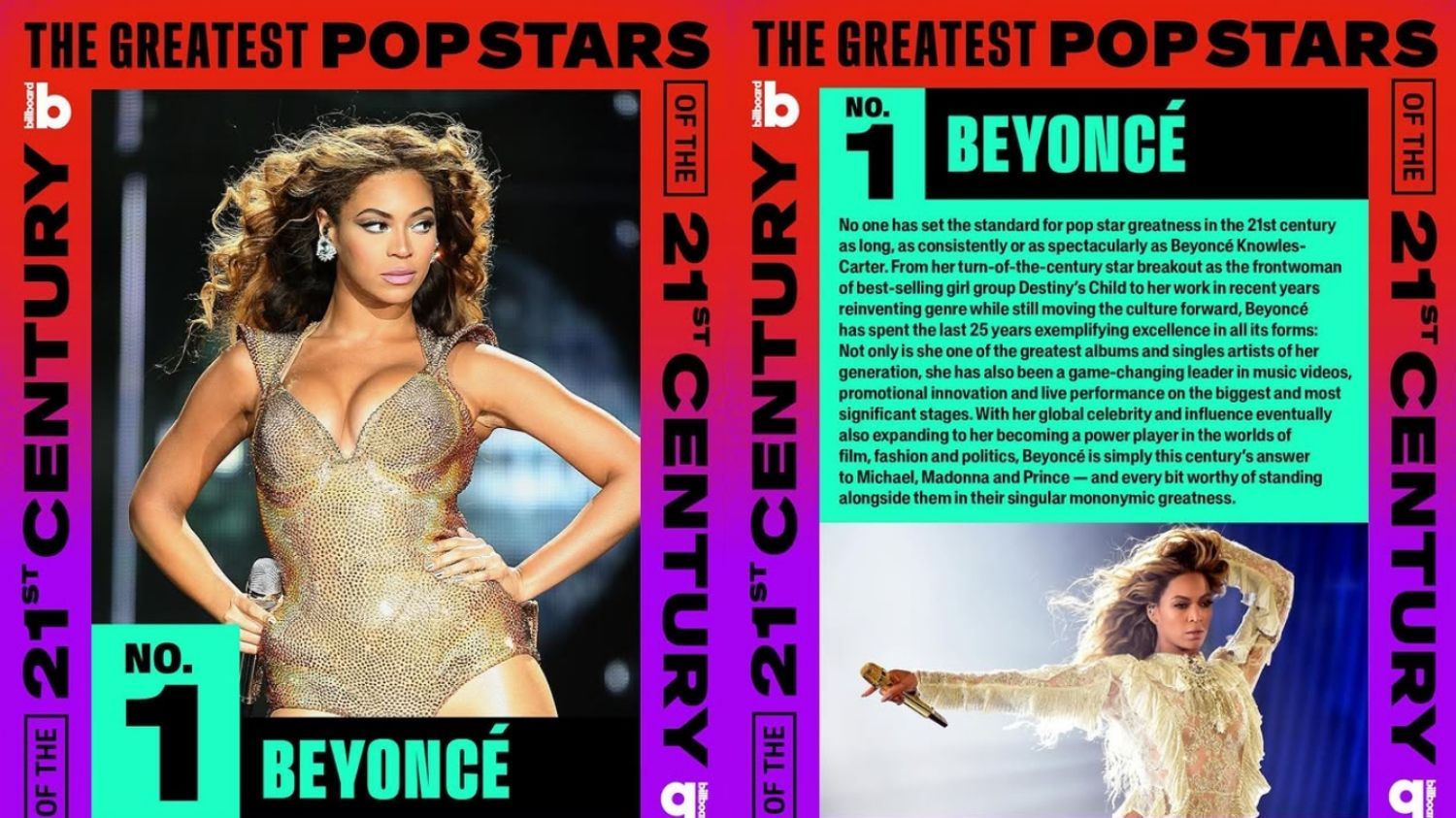 Beyonce Dinobatkan sebagai Bintang Pop Terbesar Abad ke-21 oleh Billboard, Kamu Setuju?