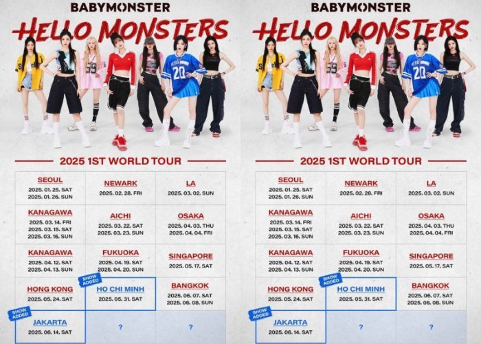 BABYMONSTER Tambah 2 Kota dalam Tur Dunia Pertama Mereka: Ada Jakarta!