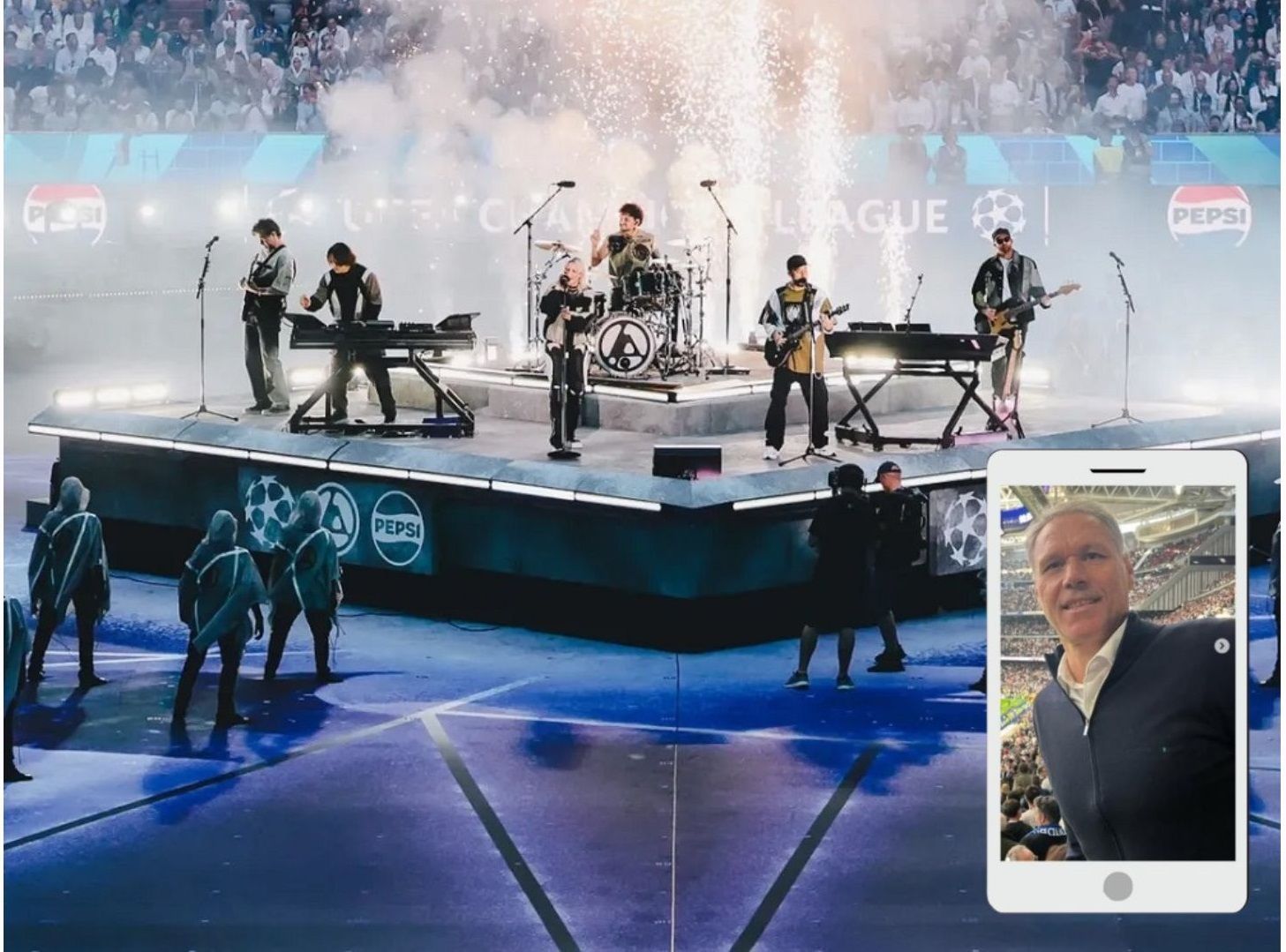 Linkin Park Tampil di Final Liga Champions, Marco Van Basten Beri Kritikan Pedas: Sampah Banget!