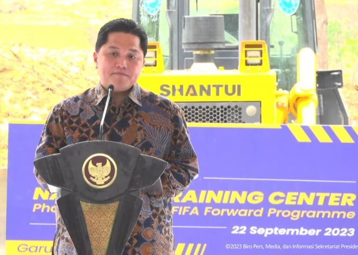 Dapat Hibah Rp85,6 M dari FIFA Bangun Training Center, Erick Thohir: FIFA Percaya Pembangunan IKN Nyata!