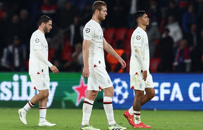 Liga Champions: Dibantai PSG, AC Milan Huni Dasar Klasemen Group F