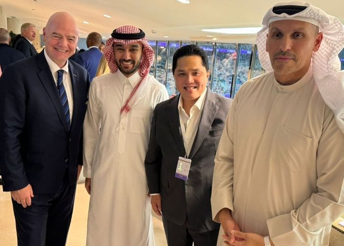 Erick Thohir Bertemu Para Tokoh Besar Dunia Sepak Bola di Final FIFA Club World Cup 2023