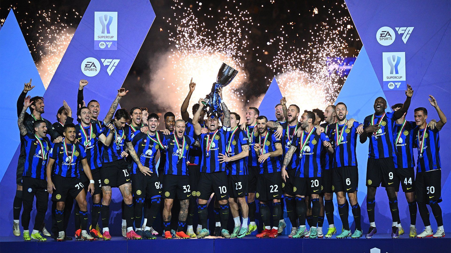 Gol Martinez Pastikan Inter Milan Juara Supercoppa Italia ke-3 Kali Secara Beruntun