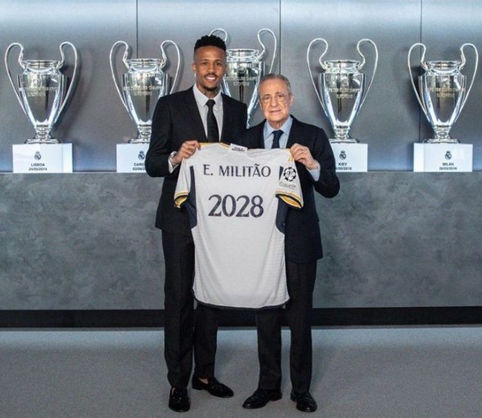Resmi! Eder Militao Perpanjang Kontrak di Real Madrid