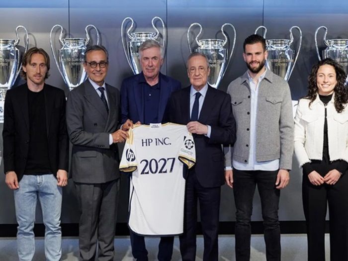 Real Madrid dan HP Tandatangani Kesepakatan Sponsor Bersejarah hingga 2027