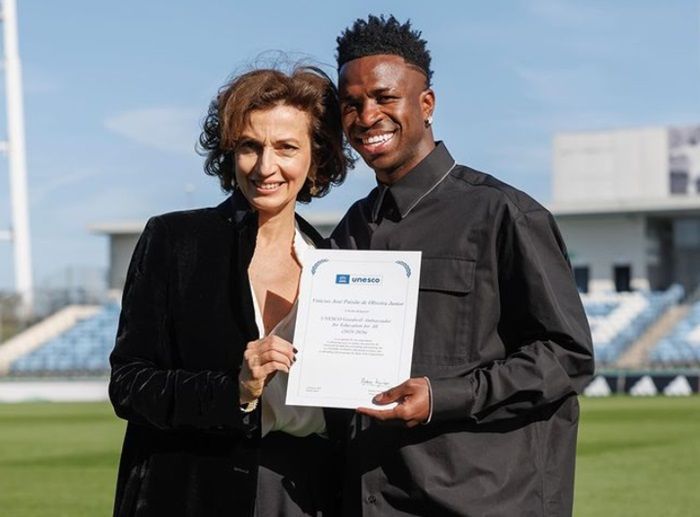 Vinicius Jr Ditetapkan Sebagai Duta Goodwill UNESCO untuk Mendorong Pendidikan Universal