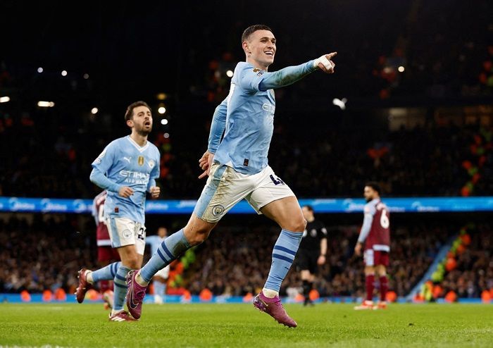Cetak Hatrick, Phil Foden Bantu City Menang 4-1 atas Aston Villa