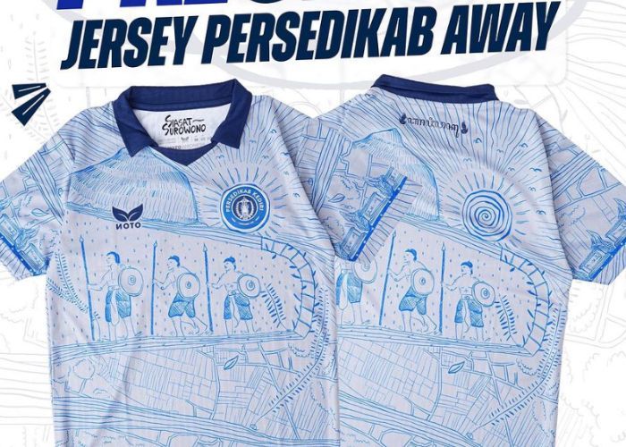Keren! Jersey Away Pesedikab Kediri 'Siasat Surowono' Berhasil Tembus Pasar Internasional