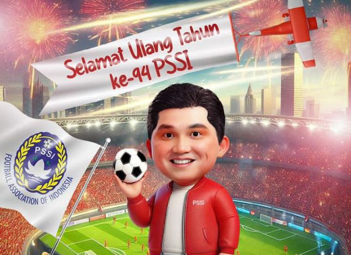Doa dan Harapan Erick Thohir di Ulang Tahun PSSI yang ke-94