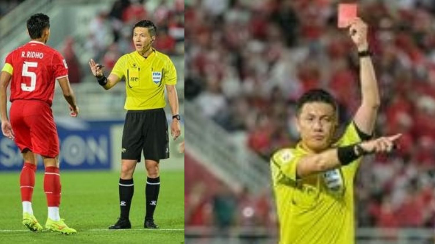 Rizky Ridho Dapat Kartu Merah dari Wasit Shen Yinhao di Piala Asia U23